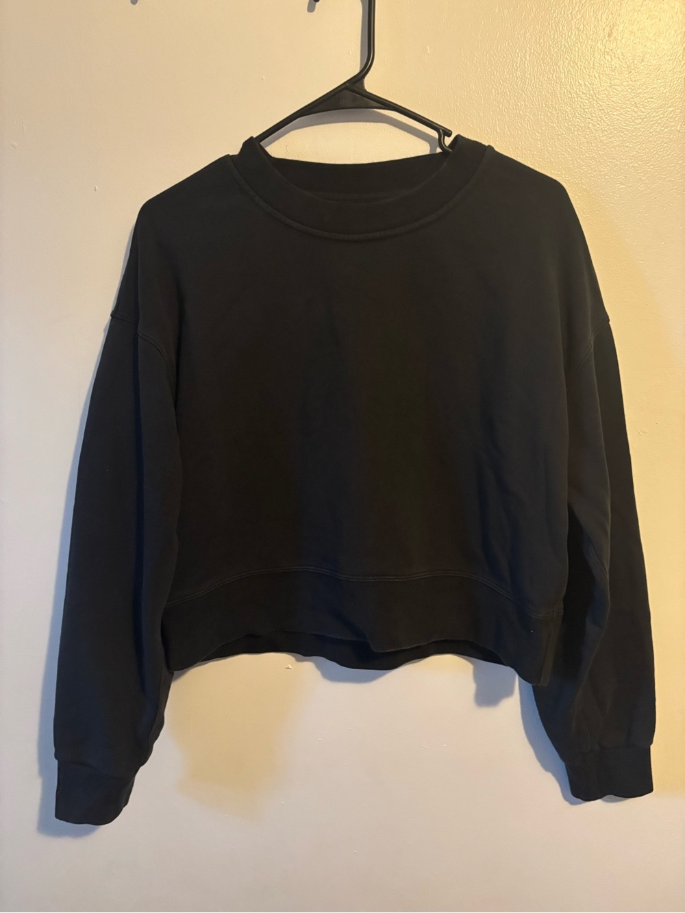Lululemon Perfectly Oversized Black Crewneck